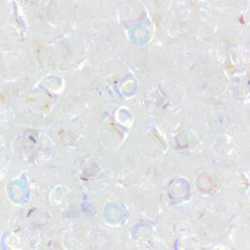 SuperDuo Beads 2.5x5mm Crystal AB